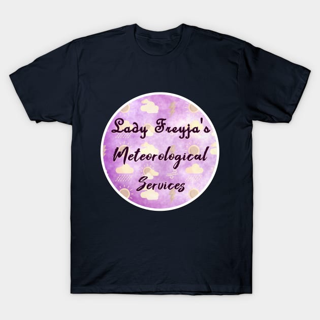 Freyja's Meterological Services T-Shirt by drawnexplore